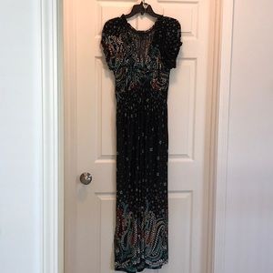 Dress 3x multi color floral prints poly/ spandex